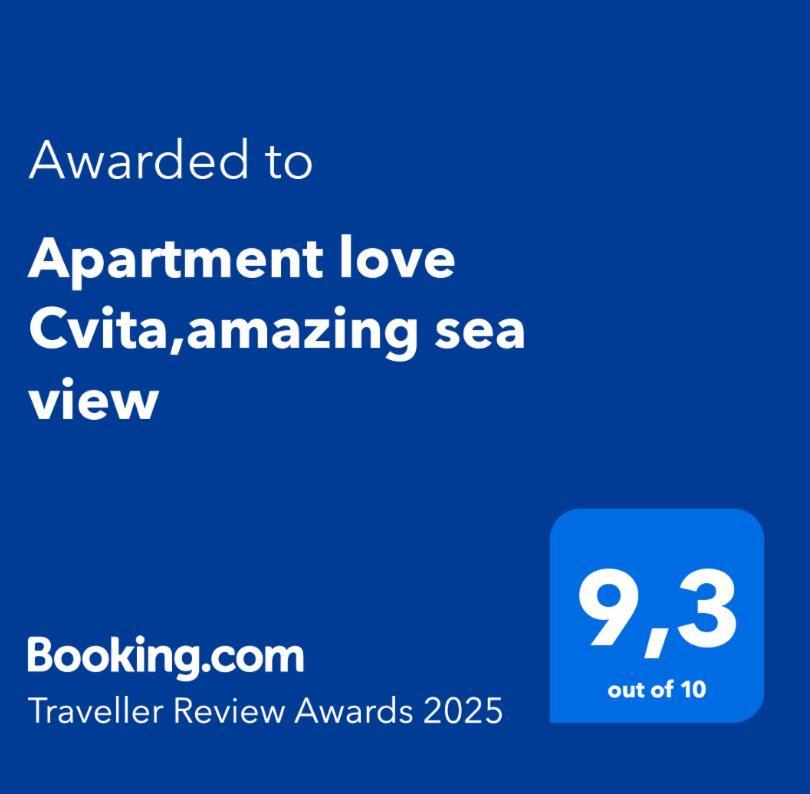 Apartment Love Cvita,Amazing Sea View Луково Екстер'єр фото